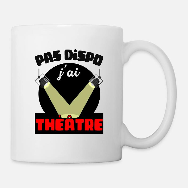 cadeau pour comédien de théatre - Mug blanc - blanc