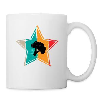 Broccoli Vegan Lover Retro Healthy Gift idea - Mug - white - Right