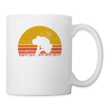 Broccoli Vegan Lover Retro Healthy Gift idea - Tasse - Weiß - Rechts