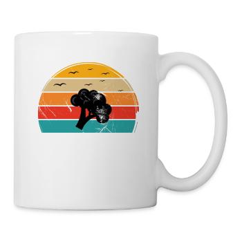 Broccoli Vegan Lover Retro Healthy Gift idea - Tasse - Weiß - Rechts
