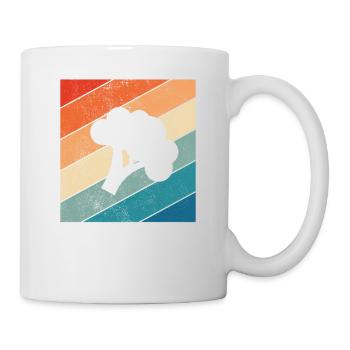Brocoli Vegan Lover Retro Healthy Idée cadeau - Mug blanc - blanc - Droite
