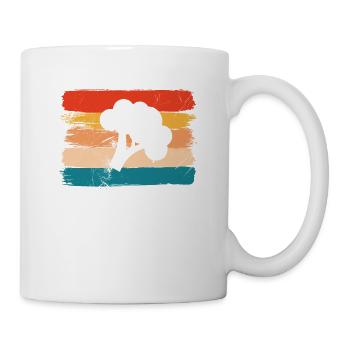 Broccoli Vegan Lover Retro Healthy Gift idea - Tasse - Weiß - Rechts