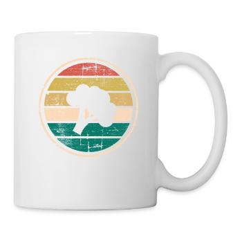 Broccoli Vegan Lover Retro Healthy Gift idea - Tasse - Weiß - Rechts