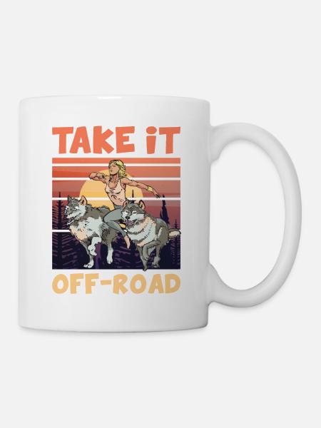 Take it OFF-ROAD Trailrunning Wolfpack - Tasse - Weiß