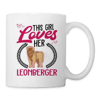 This girl loves her Leonberger - Tasse - Weiß - Rechts