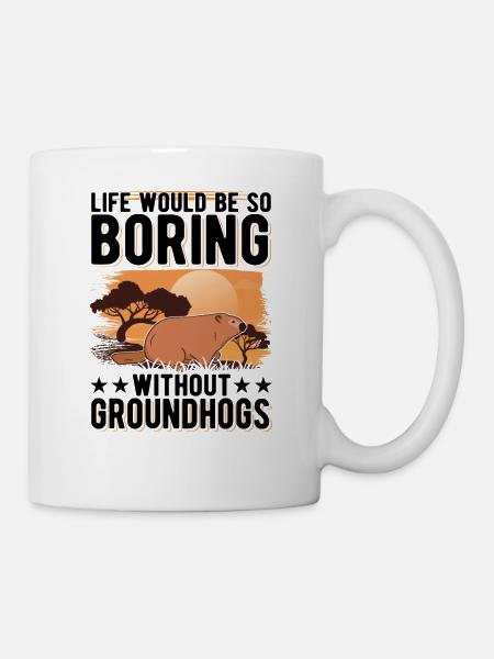 Marmotte Marmotte Forêt Marmotte Marmotte - Mug blanc - blanc