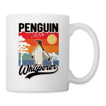 Pinguin Flüsterer Penguin Whisperer - Tasse - Weiß - Rechts