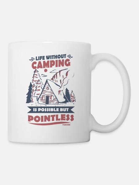Camping - Tasse - Weiß
