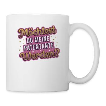 Möchtest Du meine Patentante werden ? - Tasse - Weiß - Rechts