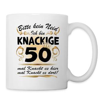 50. Geburtstag Sprüche lustig Frauen Geschenk - Tasse - Weiß - Rechts