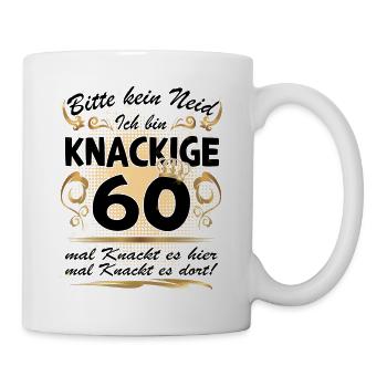 60. Geburtstag Sprüche lustig Frauen Geschenk - Tasse - Weiß - Rechts
