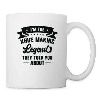 Knifemaking Knife Making Bladesmith Smithing Knife - Mug - white - Right
