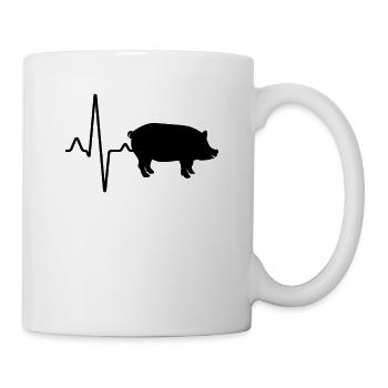Pig Heartbeat - Mug - white - Right