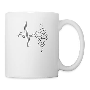 Battement de cœur de serpent - Mug blanc - blanc - Droite