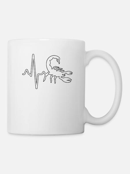 Battement de cœur scorpion - Mug blanc - blanc