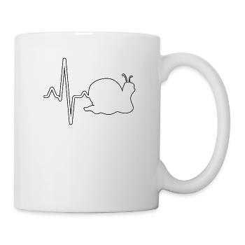 Battement de cœur d’escargot - Mug blanc - blanc - Droite