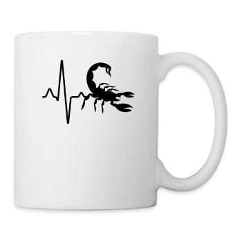 Skorpion Herzschlag - Tasse - Weiß - Rechts