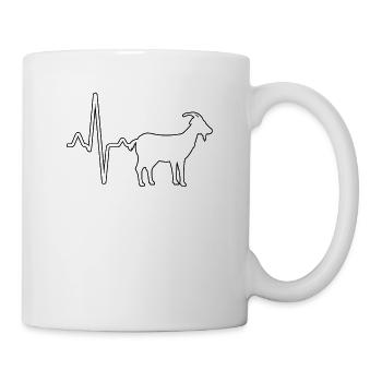 Battement de cœur de chèvre - Mug blanc - blanc - Droite