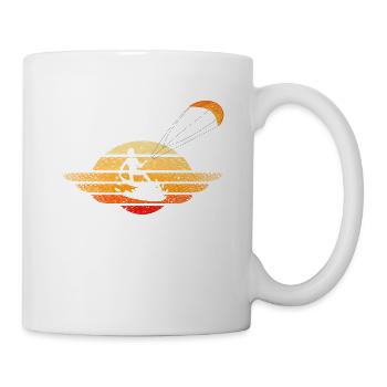 Kiteboard Rétro Kiteboard Kitesurf Drôle - Mug blanc - blanc - Droite