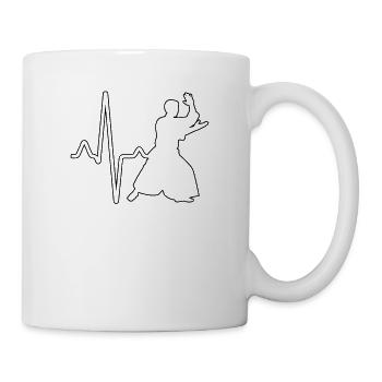 Aikido Herzschlag - Tasse - Weiß - Rechts