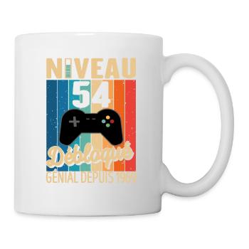 54 Ans 1969 Anniversaire Cadeau Citation Gamer - Mug blanc - blanc - Droite