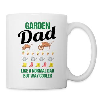 Garten Papa Lustiger Spruch Geschenk Herren - Tasse - Weiß - Rechts