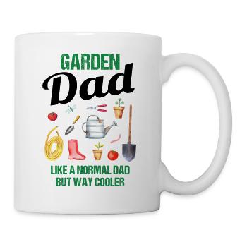 Garten Papa Lustiger Spruch Geschenk Herren - Tasse - Weiß - Rechts