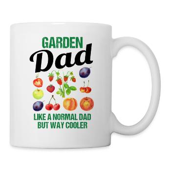 Garten Papa Lustiger Spruch Geschenk Herren - Tasse - Weiß - Rechts