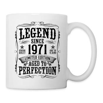 Legend 1971 Vintage Cadeau d’anniversaire - Mug blanc - blanc - Droite