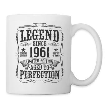 Legend 1961 Cadeau d’anniversaire vintage - Mug blanc - blanc - Droite
