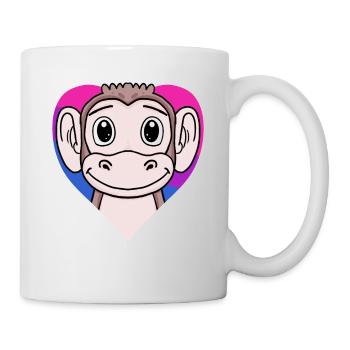 Bisexuell Affe Geschenk - Tasse - Weiß - Rechts