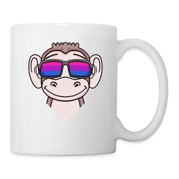 Bisexuell Affe Geschenk - Tasse - Weiß - Rechts
