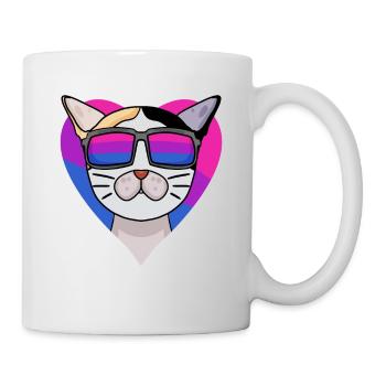 Bisexual Japanese Bobtail Cat Gift - Mug - white - Right