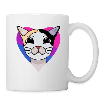Bisexual Japanese Bobtail Cat Gift - Mug - white - Right