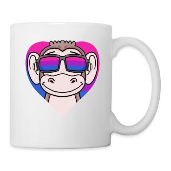 Bisexuell Affe Geschenk - Tasse - Weiß - Rechts