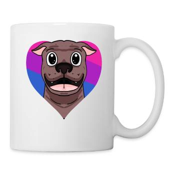 Bisexuell Pit Bull Terrier Hund Geschenk - Tasse - Weiß - Rechts