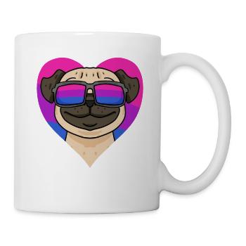 Bisexuell Mops Hund Geschenk - Tasse - Weiß - Rechts