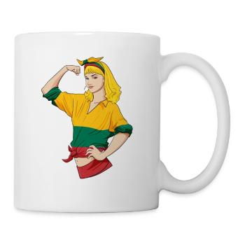 Lithuanian Girl Unbreakable I Heritage Lithuania - Tasse - Weiß - Rechts