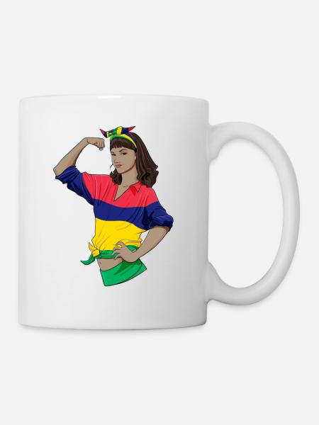 Mauritius Girl Unbreakable Patrimoine de Maurice - Mug blanc - blanc