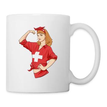 Fille suisse incassable I Héritage suisse I - Mug blanc - blanc - Droite