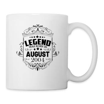 Une légende est née en août 2004 - Mug blanc - blanc - Droite