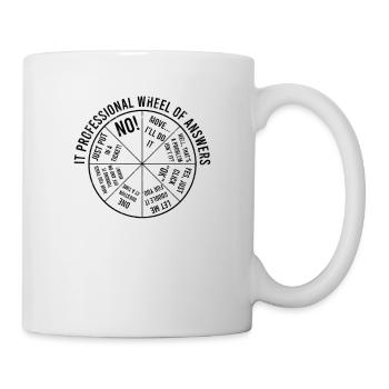 Antwortrad für IT-Experten - Code - Tasse - Weiß - Rechts