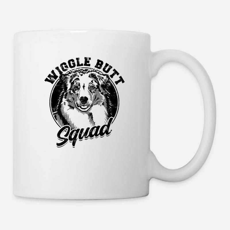 Wiggle Butt Squad - Australier Hund - Tasse - Weiß