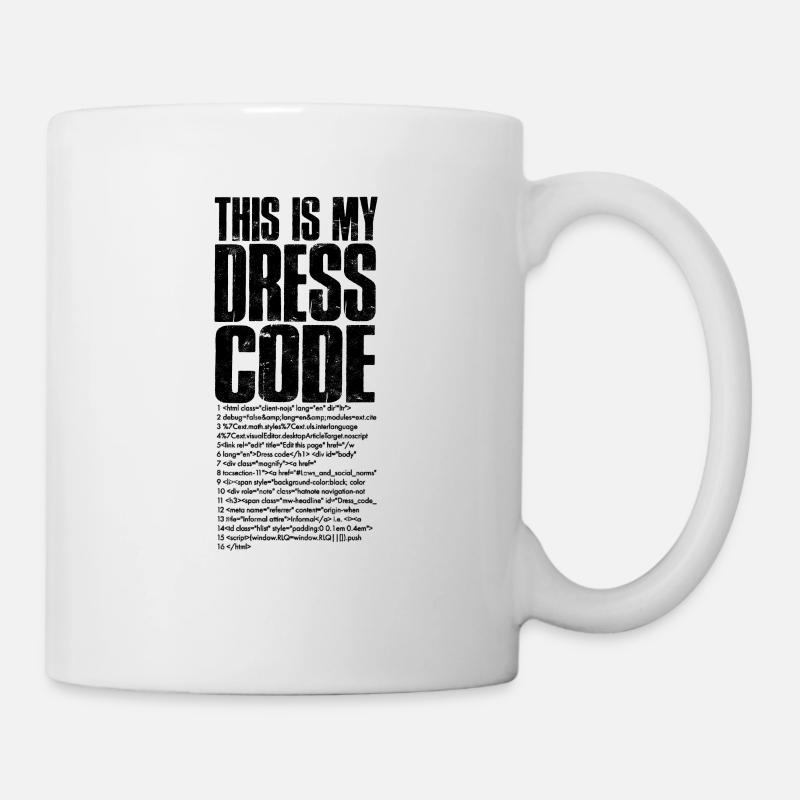 Das ist mein Dresscode - Technologie - Tasse - Weiß