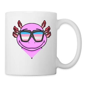 Transgender Transsexuell Axolotl Geschenk - Tasse - Weiß - Rechts
