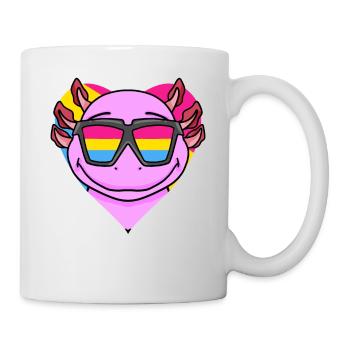 Pansexual Axolotl Gift - Mug - white - Right