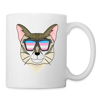 Transgenre Transsexuel Singaporea Cat Gift - Mug blanc - blanc - Droite
