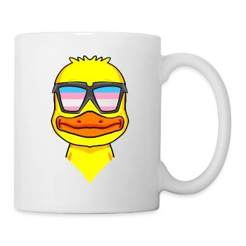 Transgender Transsexuell Ente Geschenk - Tasse - Weiß - Rechts