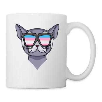 Transgender Transsexuell Britisch Kurzhaar Katze - Tasse - Weiß - Rechts