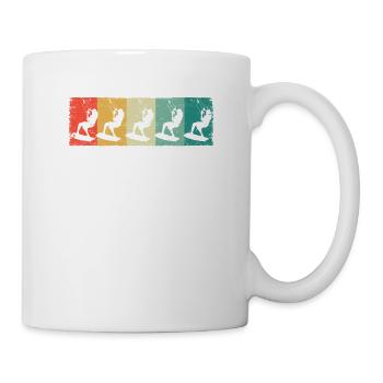 Retro Kitesurfen Funny Kiteboarding Kite-Power - Tasse - Weiß - Rechts
